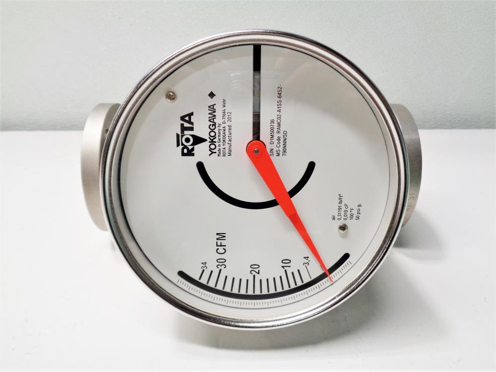 Rota Yokogawa 1" 150# Stainless Rotameter RAMC02-A1SS-64S2-T90NNN/SD